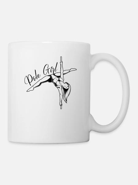 Pole Fitness - Pole Girl - Tasse - Weiß