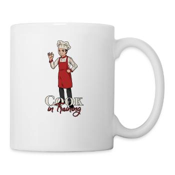 Young chef in training - Mug - white - Right