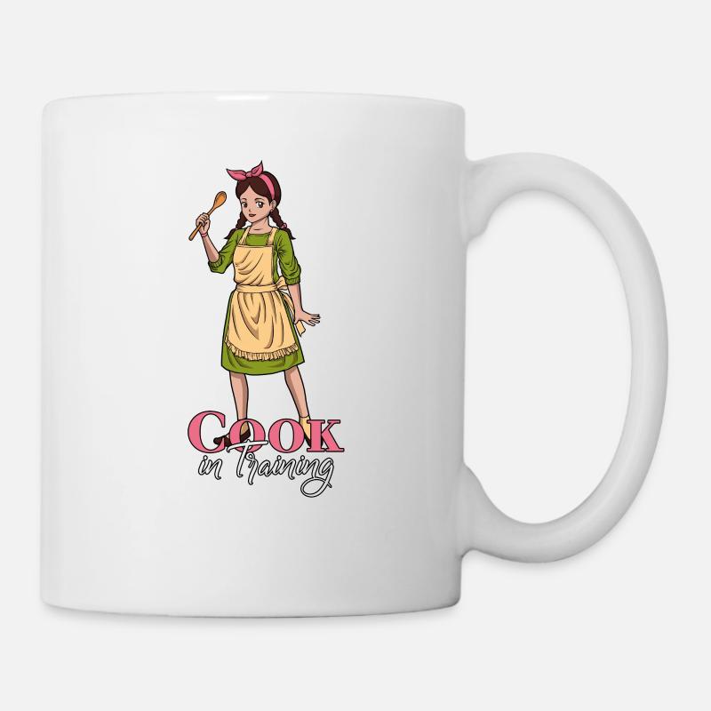 Mädchen Köchin im Training - Tasse - Weiß