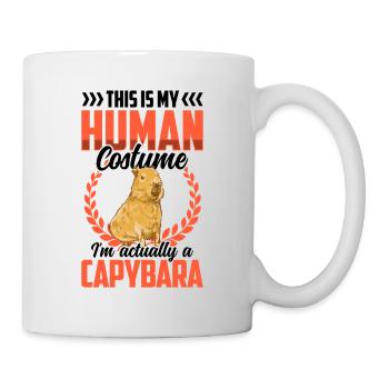 Capybara das ist mein Kostüm Capybara - Tasse - Weiß - Rechts