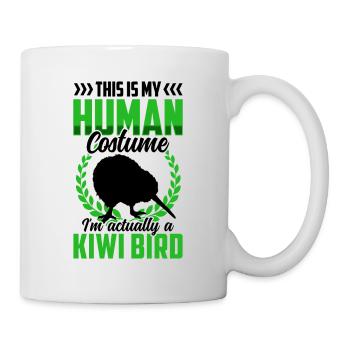 Costume d’oiseau kiwi de Nouvelle-Zélande - Mug blanc - blanc - Droite