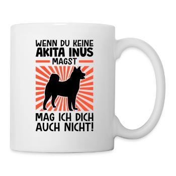 Akita Inu nicht mögen japanischer Spitz - Tasse - Weiß - Rechts