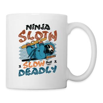 Ninja Sloth slow but deadly - Mug - white - Right