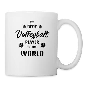 Meilleur joueur de volleyball au monde Citation Cadeau - Mug blanc - blanc - Droite
