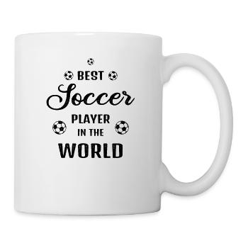 Best Football Player in the World Quote Gift - Mug - white - Right