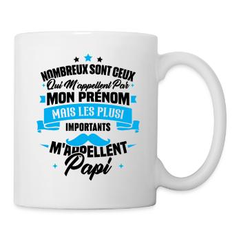 Les plus importants mappellent papi / Cadeau papi - Mug blanc - blanc - Droite