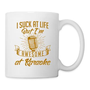 AWESOME AT KARAOKE - Mug - white - Right