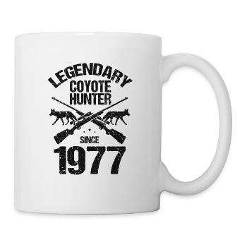 Capture de coyotes et conception de chasseur de coyotes - Mug blanc - blanc - Droite