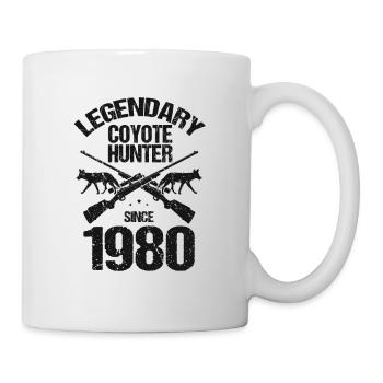 Capture de coyotes et conception de chasseur de coyotes - Mug blanc - blanc - Droite