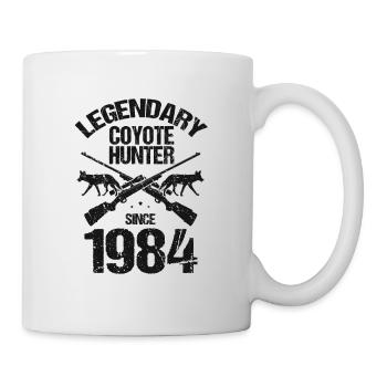 Conception de chasseur de coyote pour la chasse au coyote - Mug blanc - blanc - Droite