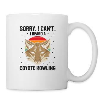 Conception de chasseur de coyote pour la chasse au coyote - Mug blanc - blanc - Droite