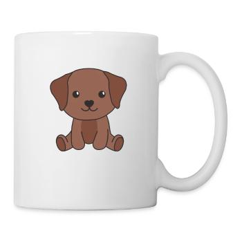 Labrador chiens mignons drôle Labrador - Mug blanc - blanc - Droite