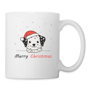 Dalmatian Christmas Snow Winter Animals Dogs - Mug - white - Right