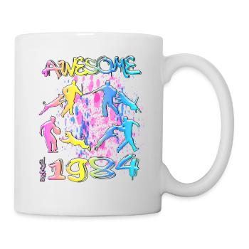 Awesome since 1984. Agility, Hundetraining - Mug - white - Right