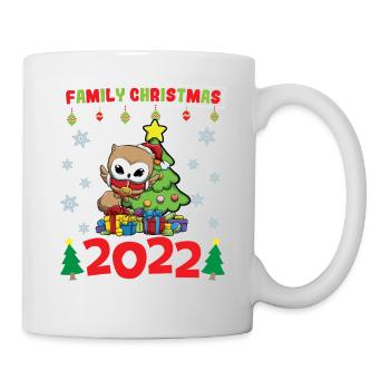 Noël en famille 2022 Drôle d’amoureux de Noël assorti - Mug blanc - blanc - Droite