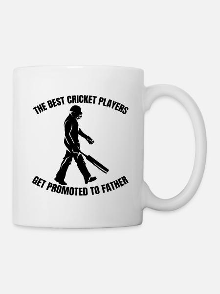 Cricket Father Cricket Fan Saying Papa Team Cricket - Mug - white