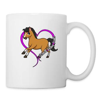 Pferdeliebhaber - Deutsches Reitpony - Tasse - Weiß - Rechts