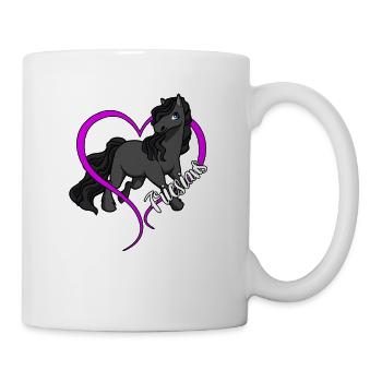 Pferdeliebhaber - Friesen - Tasse - Weiß - Rechts
