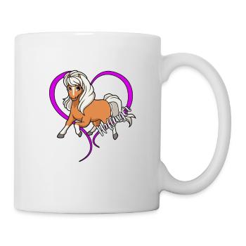 Pferdeliebhaber - Haflinger - Tasse - Weiß - Rechts