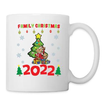 Noël en famille 2022 Drôle d’amoureux de Noël assorti - Mug blanc - blanc - Droite