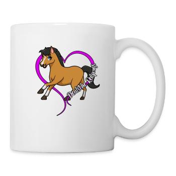Pferdeliebhaber - Deutsches Reitpony - Tasse - Weiß - Rechts