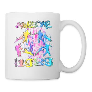 Génial depuis 1989. Agilité, Hundetraining - Mug blanc - blanc - Droite