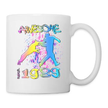 Génial depuis 1989. Agilité, Hundetraining - Mug blanc - blanc - Droite