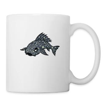 Poisson-chat kawaii - Mug blanc - blanc - Droite