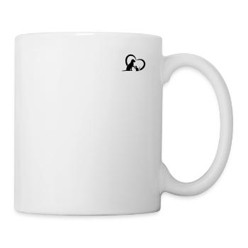 Dog & Cat Heart Cat Lover Dog Lover - Cute Dog Cat - Mug - white - Right
