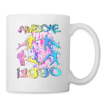 Awesome since 1990. Agility, Hundetraining - Mug - white - Right