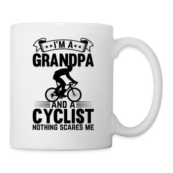 I'm A Grandpa And Cyclist Nothing Scares Me I Cycl - Tasse - Weiß - Rechts