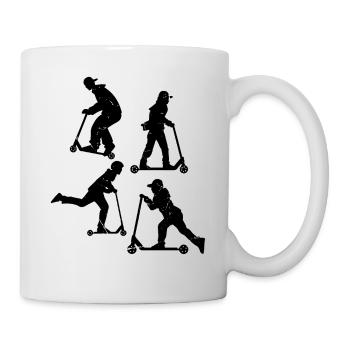 Scooter Tricks Stunt Scooter Stunts Boys Kids Scoo - Mug - white - Right