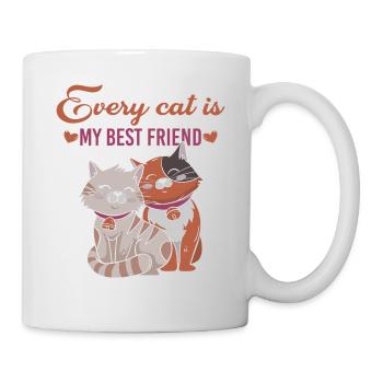 Katzenfreunde - Tasse - Weiß - Rechts