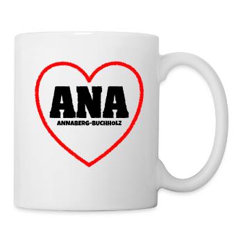 Annaberg Erzgebirge Sachsen - Tasse - Weiß - Rechts