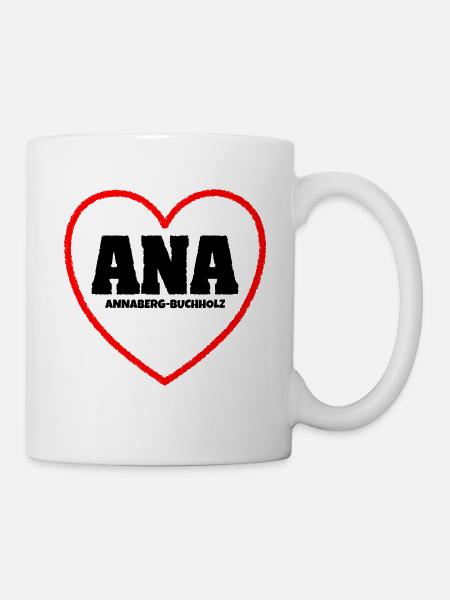 Annaberg Erzgebirge Sachsen - Tasse - Weiß