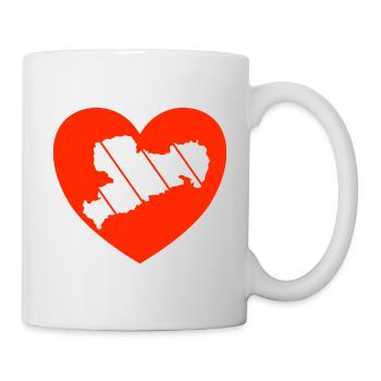 Sachsen Erzgebirge Liebe Haamit - Tasse - Weiß - Rechts