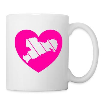 Sachsen Erzgebirge Liebe Haamit - Tasse - Weiß - Rechts