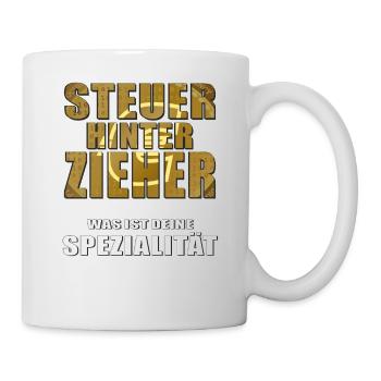 STEUERHINTERZIEHER - Tasse - Weiß - Rechts
