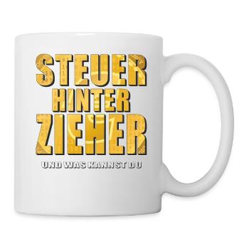 STEUERHINTERZIEHER - Tasse - Weiß - Rechts