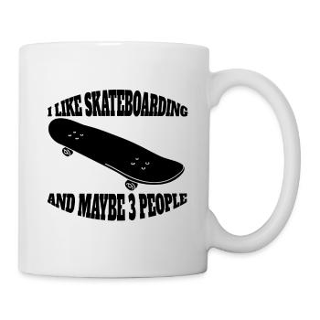 Skateboard Longboard Skating Skater Skateboarding - Mug - white - Right