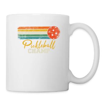 Pickleball Champion Funny Retro Pickleball Player - Mug - white - Right