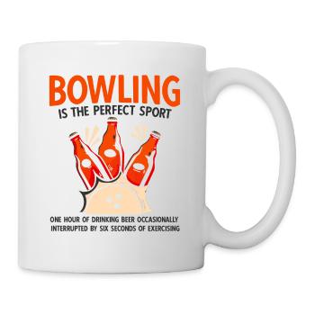 Bowling - Tasse - Weiß - Rechts