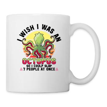 Octopus Octopus Sea Tentacle Octopus Octopus Octopus - Mug - white - Right
