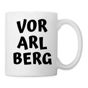 Vorarlberg - Tasse - Weiß - Rechts