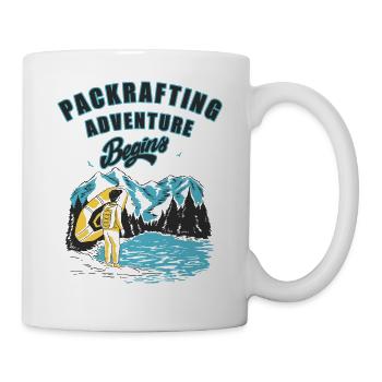 Packraft kayak Packraft rafting Paddle rafting - Mug - white - Right