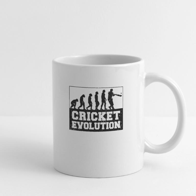 Cricketer Cricket-game Evolution Mug