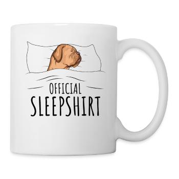 Dogue de Bordeaux Chemise de couchage pour chien - Mug blanc - blanc - Droite