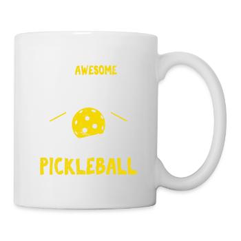 Awesome People Play Pickleball Funny Paddleball Pl - Tasse - Weiß - Rechts