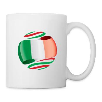 Drapeau italien - Mug blanc - blanc - Droite