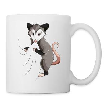 Opossum Liebhaber Kinder Mädchen Damen - Tasse - Weiß - Rechts